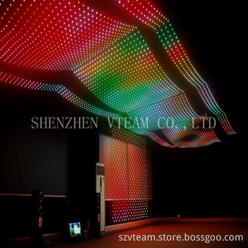 Nice Room Decoration LED Color Soft Mesh Screen for Nightclub & Evening Party
